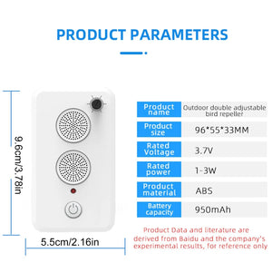 Usb Rechargeable Ultrasonic Bat Repeller With Adjustable Strength For Home 1005009952045606-al