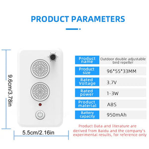 Usb Rechargeable Ultrasonic Bat Repeller With Adjustable Strength For Home 1005009952045606-al