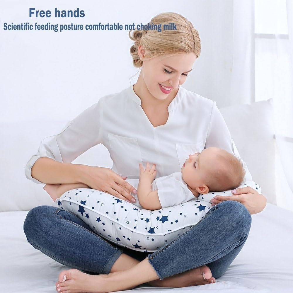 U-Shaped Cotton Breastfeeding Pillow for Maternity Nursing Support