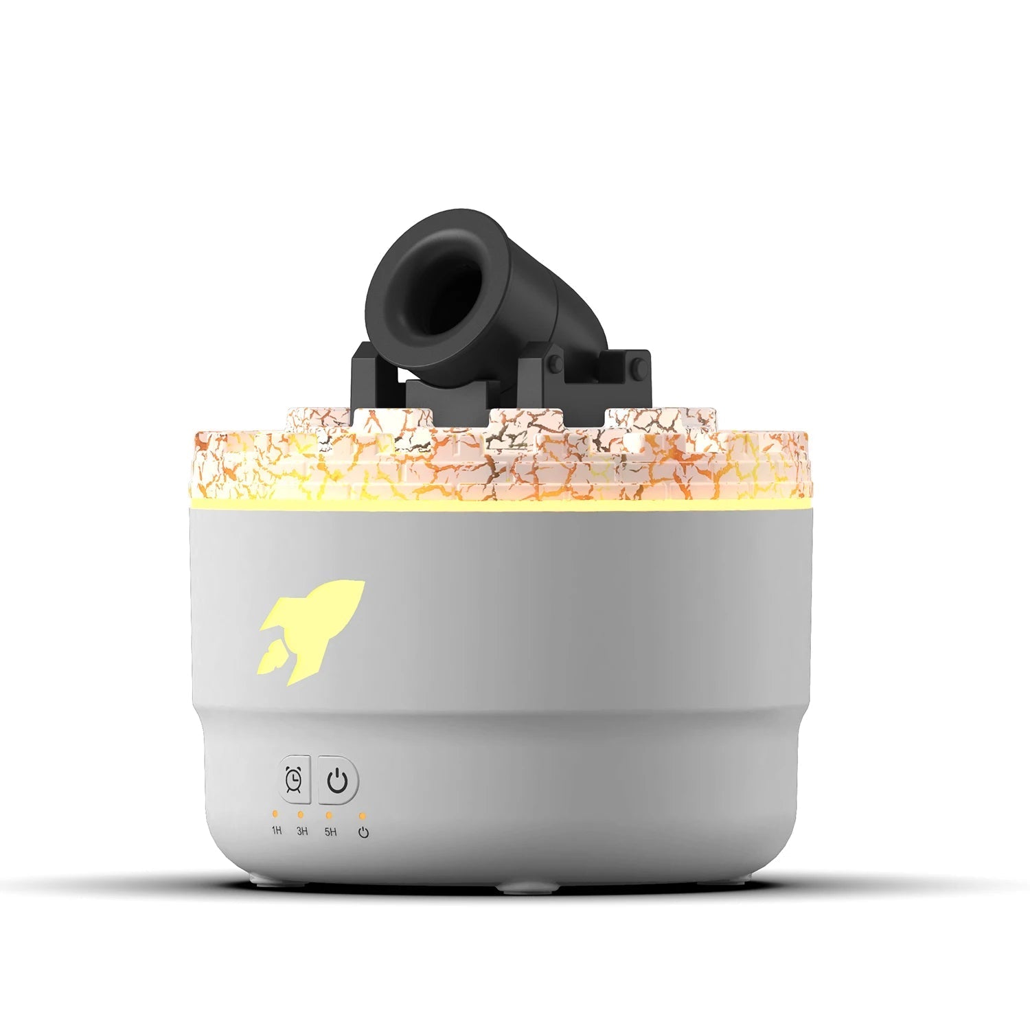 Volcanic Crack Ultrasonic Aroma Diffuser Humidifier With Night Light Timer 1005007626844937-White