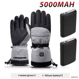 Water Repellent Heated Gloves With Touchscreen Fingers And Non Slip Palm 1005010100131208-A3 With 5000mah 4