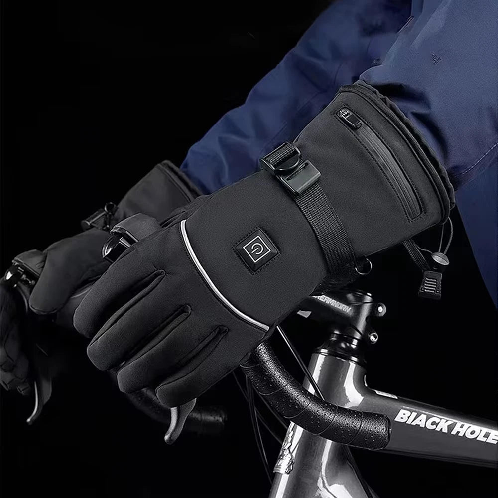 Water Repellent Heated Gloves With Touchscreen Fingers And Non Slip Palm 1005010100131208-A3 With 5000mah 4