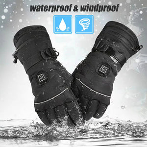 Water Repellent Heated Gloves With Touchscreen Fingers And Non Slip Palm 1005010100131208-A3 With 5000mah 4