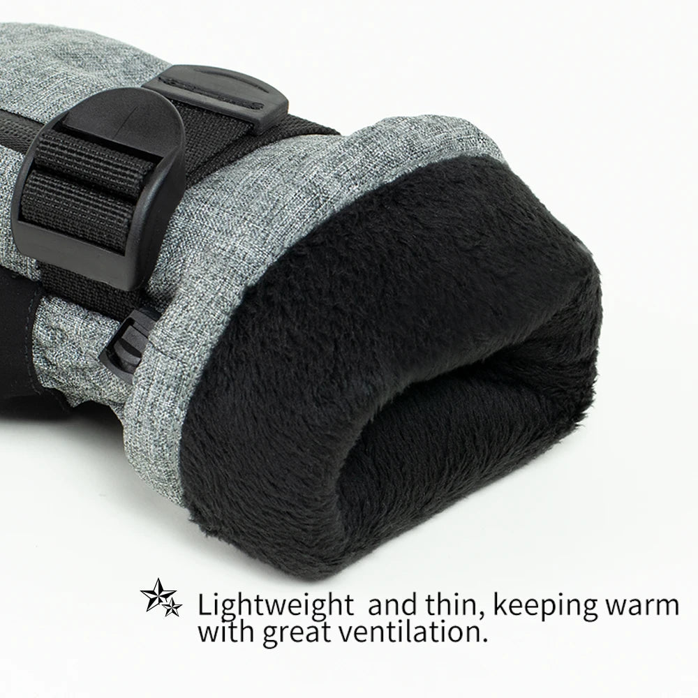 Waterproof Thermal Ski Gloves With Touchscreen Index Finger For Men Women 32953164624-grey-XL