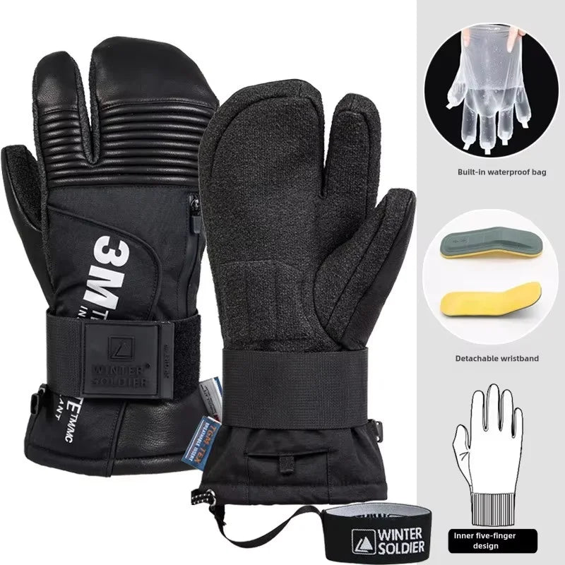 Waterproof Winter Ski Snowboard Gloves With Wrist Guards For Adults 1005008211895196-hei-3-XL