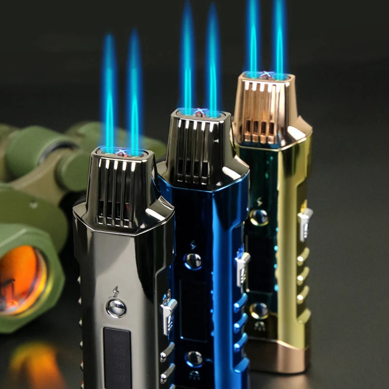 Windproof Dual Use Gas And Electric Lighter, Valentines Gifts For Him 1005005300754430-Fibre pattern