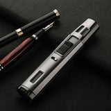 Windproof Refillable Jet Flame Butane Torch Lighter, Adjustable Gas Pen Lighter