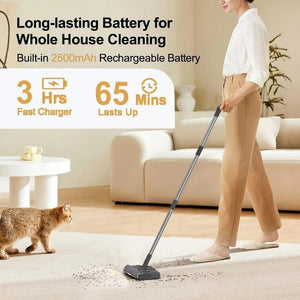 Wireless Electric Sweeper Mop with LED and Rechargeable Battery