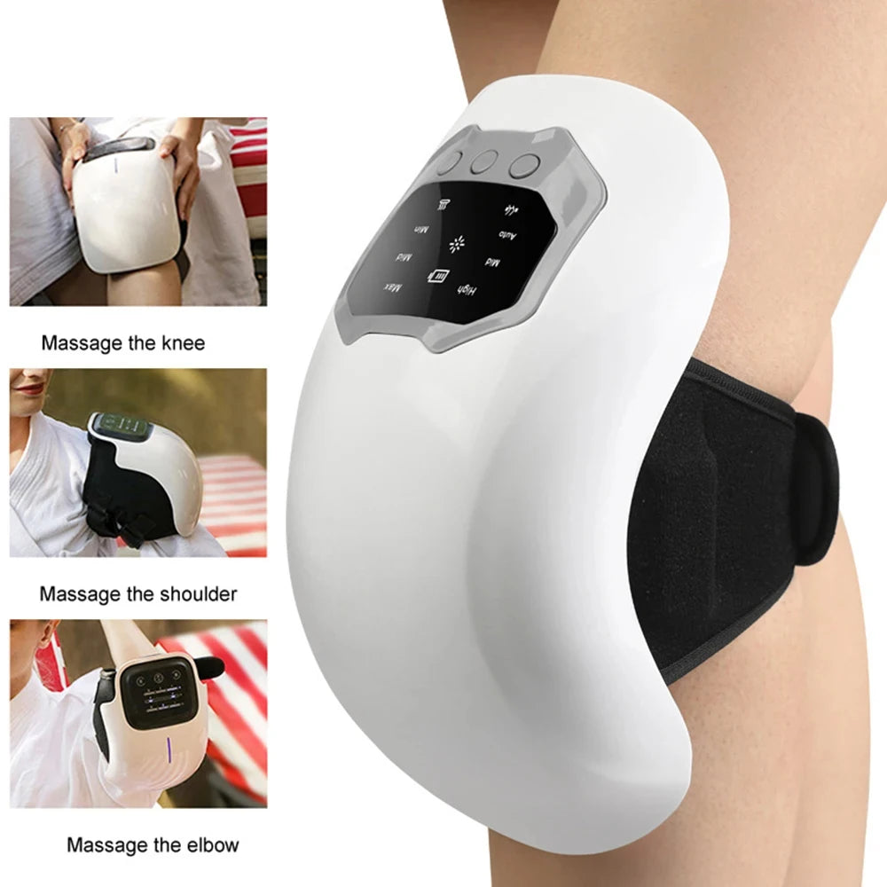 Wireless Knee Massager With Heat, Air Pressure, Vibration And Strap 1005010079957379-al