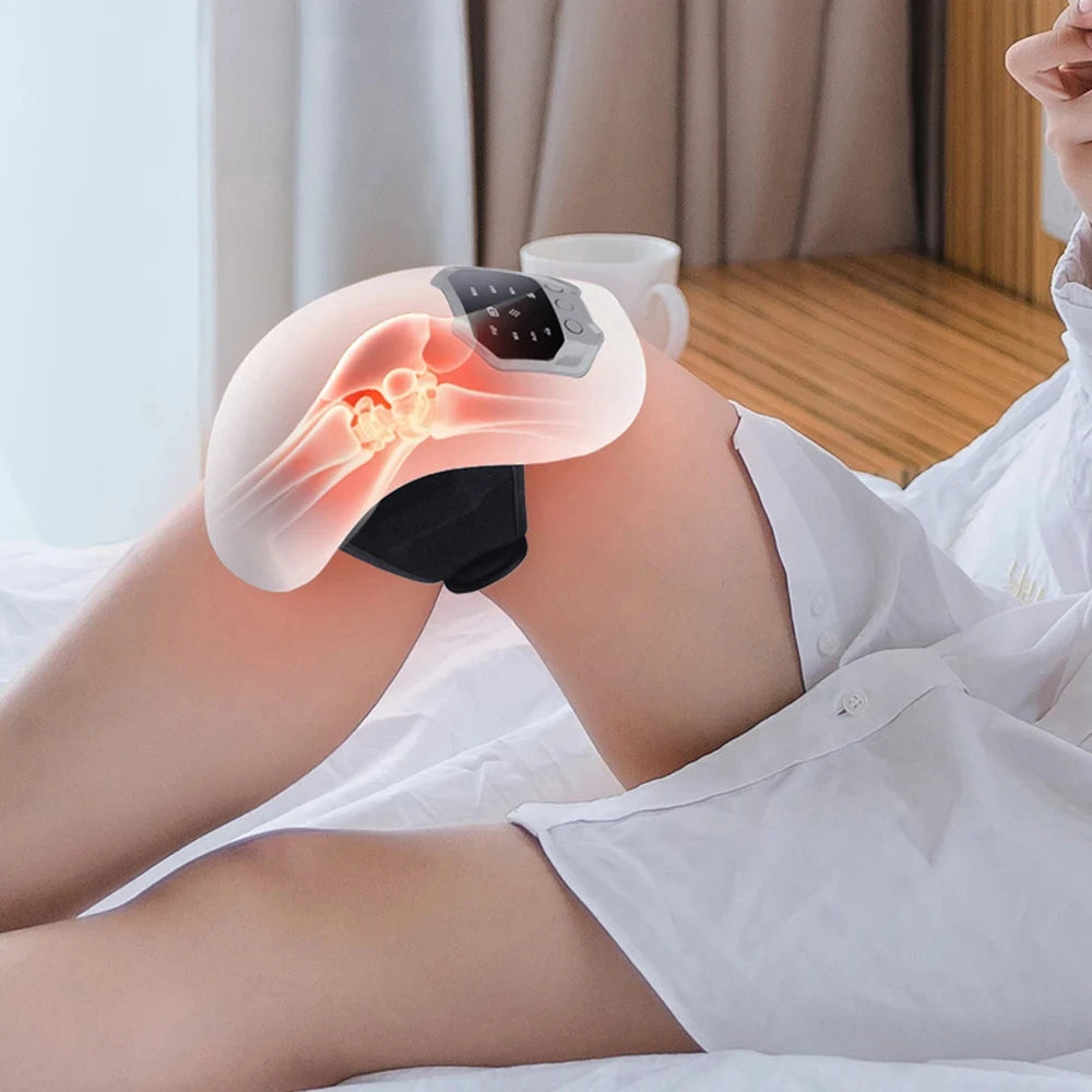 Wireless Knee Massager With Heat, Air Pressure, Vibration And Strap 1005010079957379-al