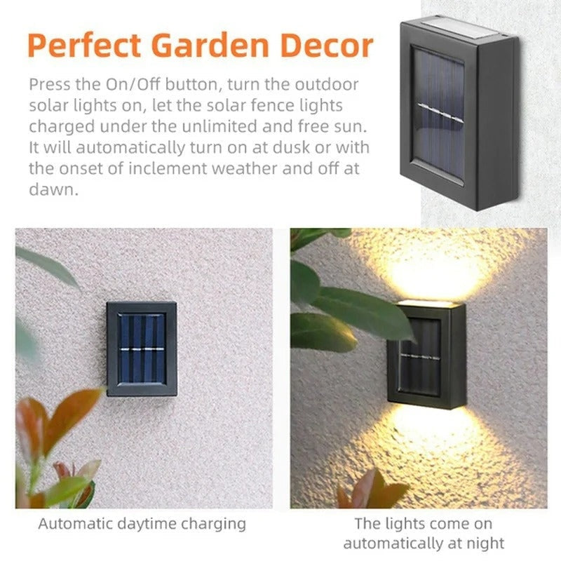 Wireless Waterproof LED Solar Outdoor Wall Light