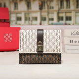 Women Trifold Letter Wallet With Snap Closure, Valentines Gifts For Her 1005010585646056-CA10-Apricot