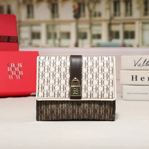 Women Trifold Letter Wallet With Snap Closure, Valentines Gifts For Her 1005010585646056-CA10-Apricot