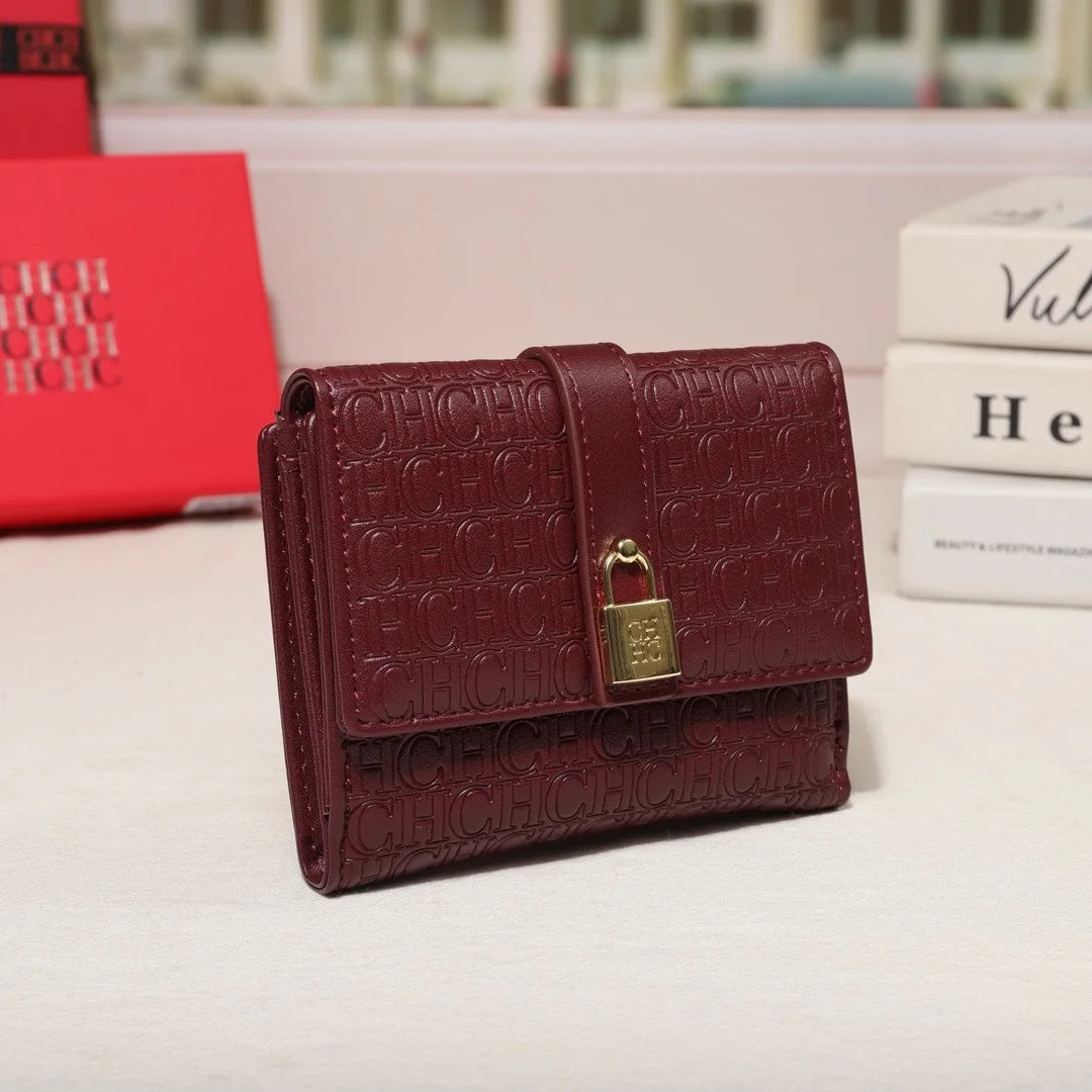 Women Trifold Letter Wallet With Snap Closure, Valentines Gifts For Her 1005010585646056-CA10-Apricot