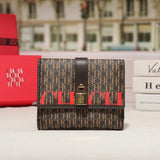 Women Trifold Letter Wallet With Snap Closure, Valentines Gifts For Her 1005010585646056-CA10-Apricot