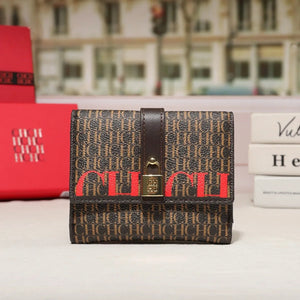 Women Trifold Letter Wallet With Snap Closure, Valentines Gifts For Her 1005010585646056-CA10-Apricot