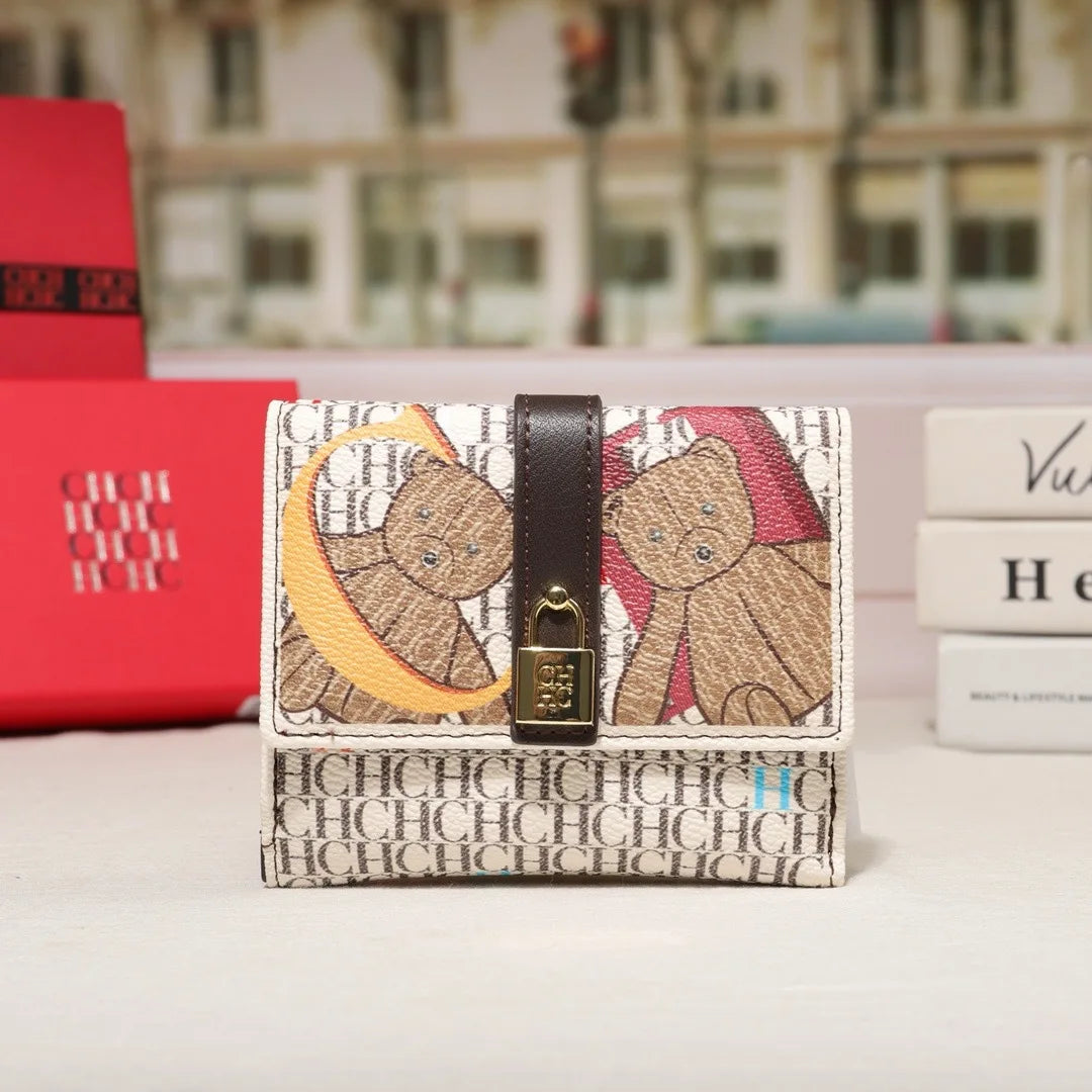 Women Trifold Letter Wallet With Snap Closure, Valentines Gifts For Her 1005010585646056-CA10-Apricot