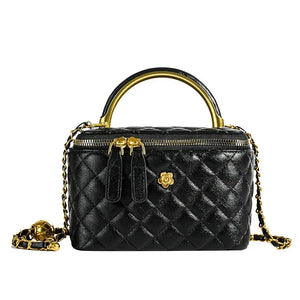 Women’S Diamond Pattern Bucket Crossbody Bag With Chain, Valentines Gifts For Her 1005008680565530-White Large Size