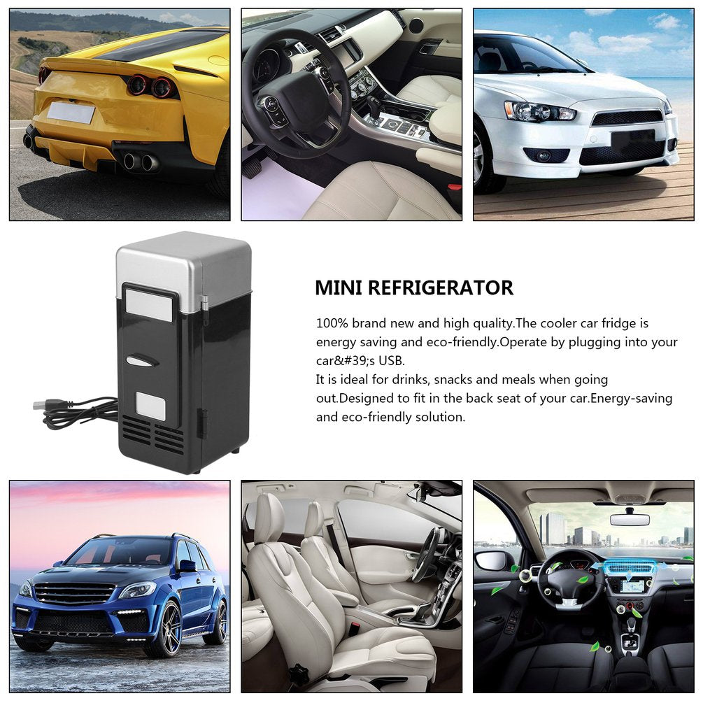 Car Mini Fridge Warmer And Cooler Dual Auto Usb Refrigerator