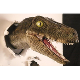 3D Wall Mount Dinosaur Bust Sculpture