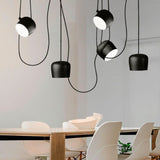 Modern Multi-Head Pendant Light with Adjustable Cables and Dimmable LED