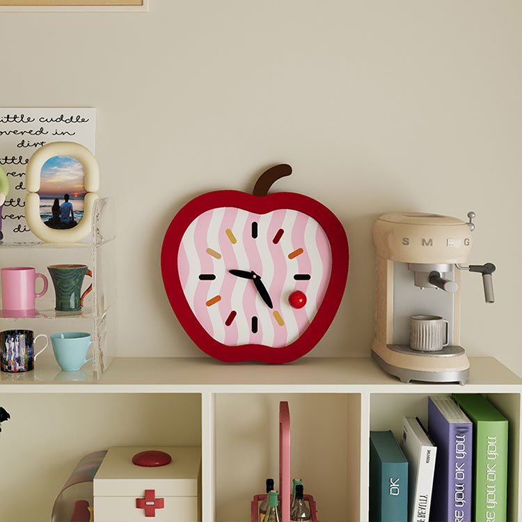 Whimsy Apple Shaped Clock