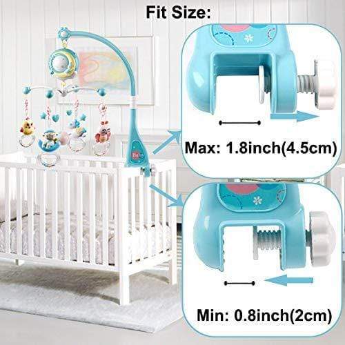 Baby Crib Mobile with Music, Night Light, and Star Projector