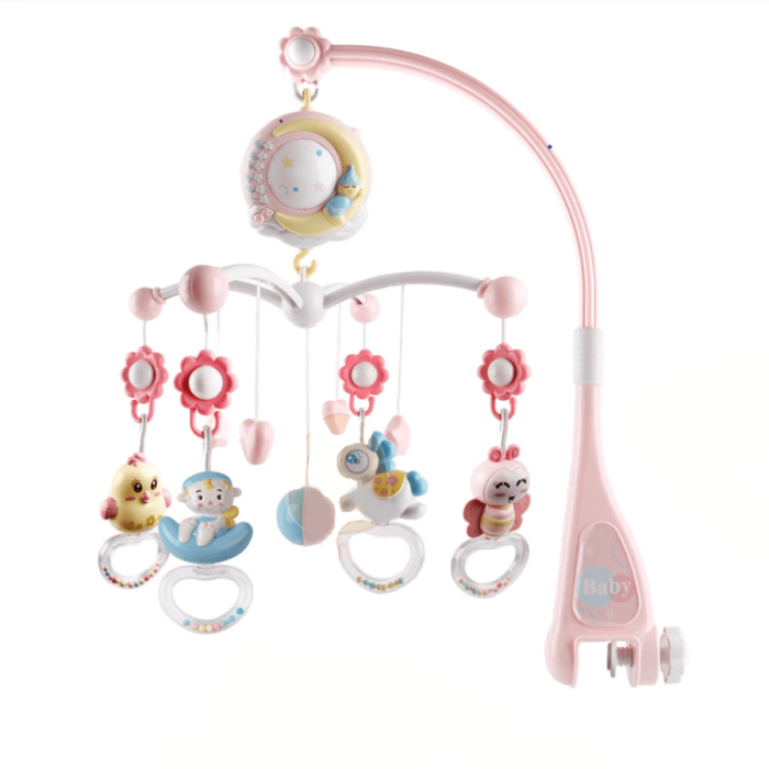 Baby Crib Mobile with Music, Night Light, and Star Projector
