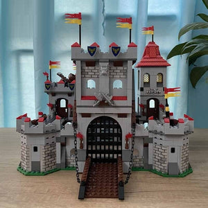 1118-Piece Military Medieval Castle Toy With City Gate And Royal Arena