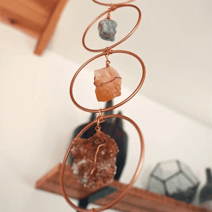 7 Chakra Crystal Hanging Ornament – Healing Gemstone Wall Decor