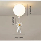 Astronaut Balloon Ceiling Light for Kids Bedroom or Study