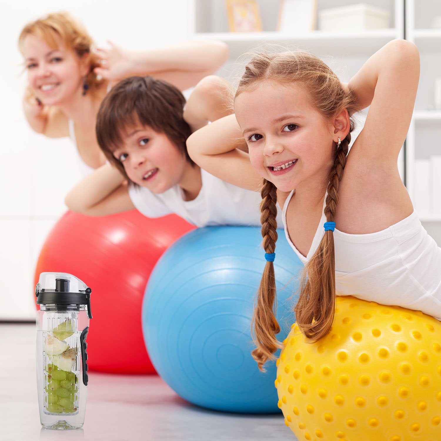 Detox Water Bottle Convenient Sliding Lid
