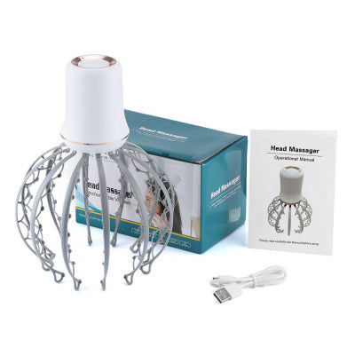 Electric Octopus Head Massager For Relaxation And Relief