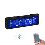 Rechargeable LED Name Badge Display with Programmable Scrolling Text