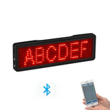 Rechargeable LED Name Badge Display with Programmable Scrolling Text