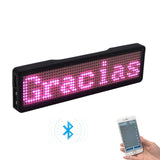 Rechargeable LED Name Badge Display with Programmable Scrolling Text