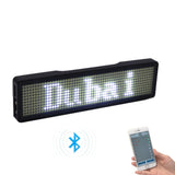 Rechargeable LED Name Badge Display with Programmable Scrolling Text