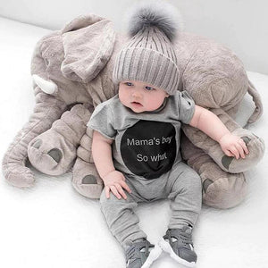Elephant Stuffed Animal Plush Toy Baby Pillow, Elephant Pillow Baby Comfort Doll