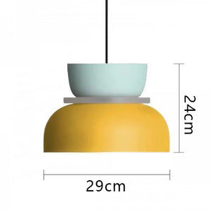 Glarefusion Nordic Simple Macaron Acrylic Chandelier