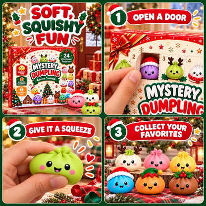 Squishy Dumpling Advent Calendar - 2026 Christmas Countdown