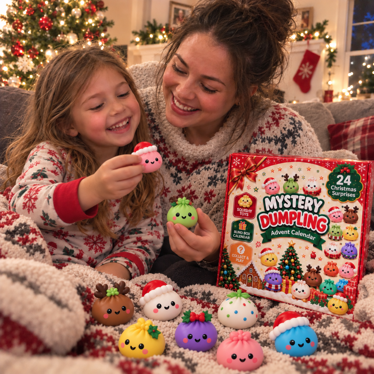 24 Surprises Dumpling Squishy Advent Calendar 2026