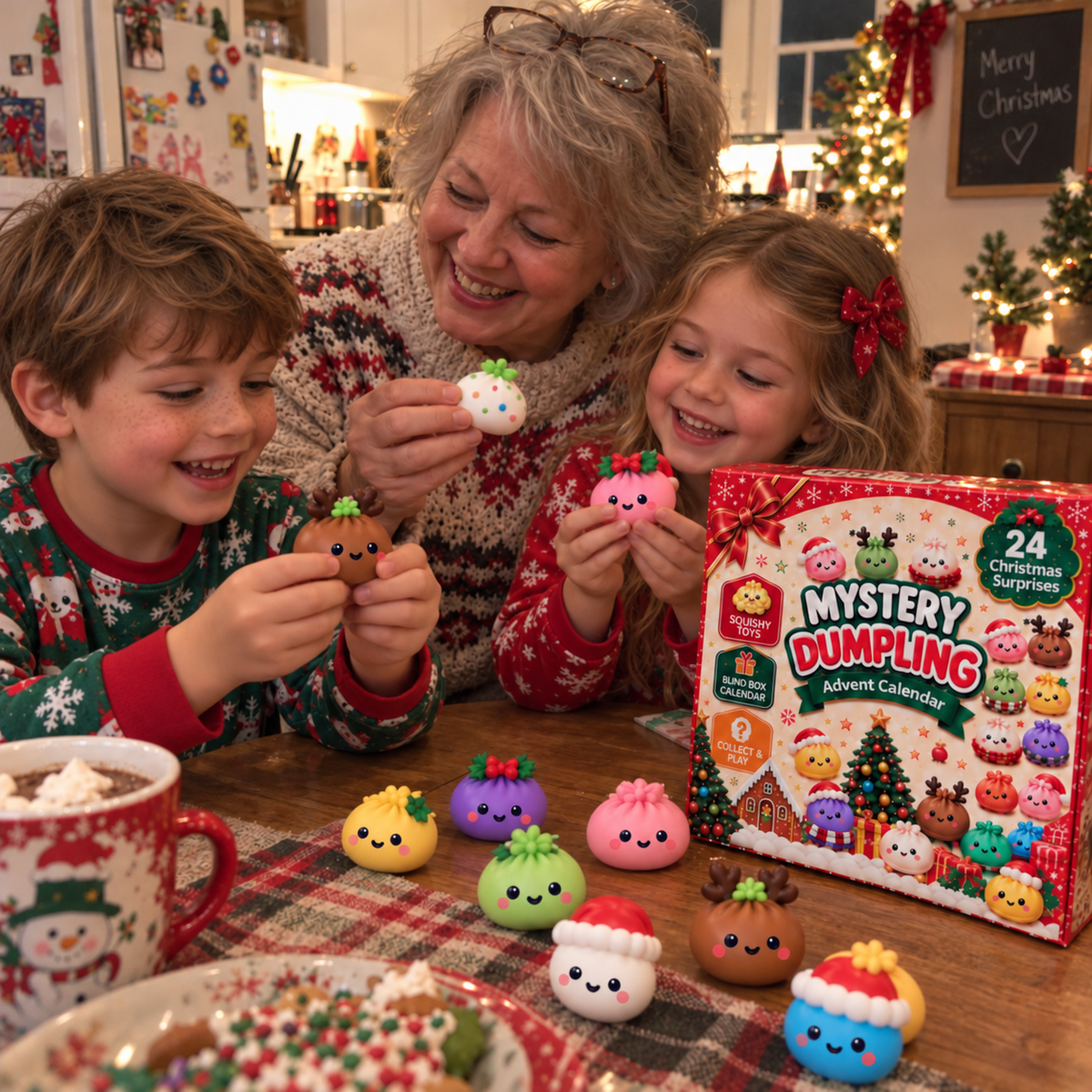 24 Surprises Dumpling Squishy Advent Calendar 2026