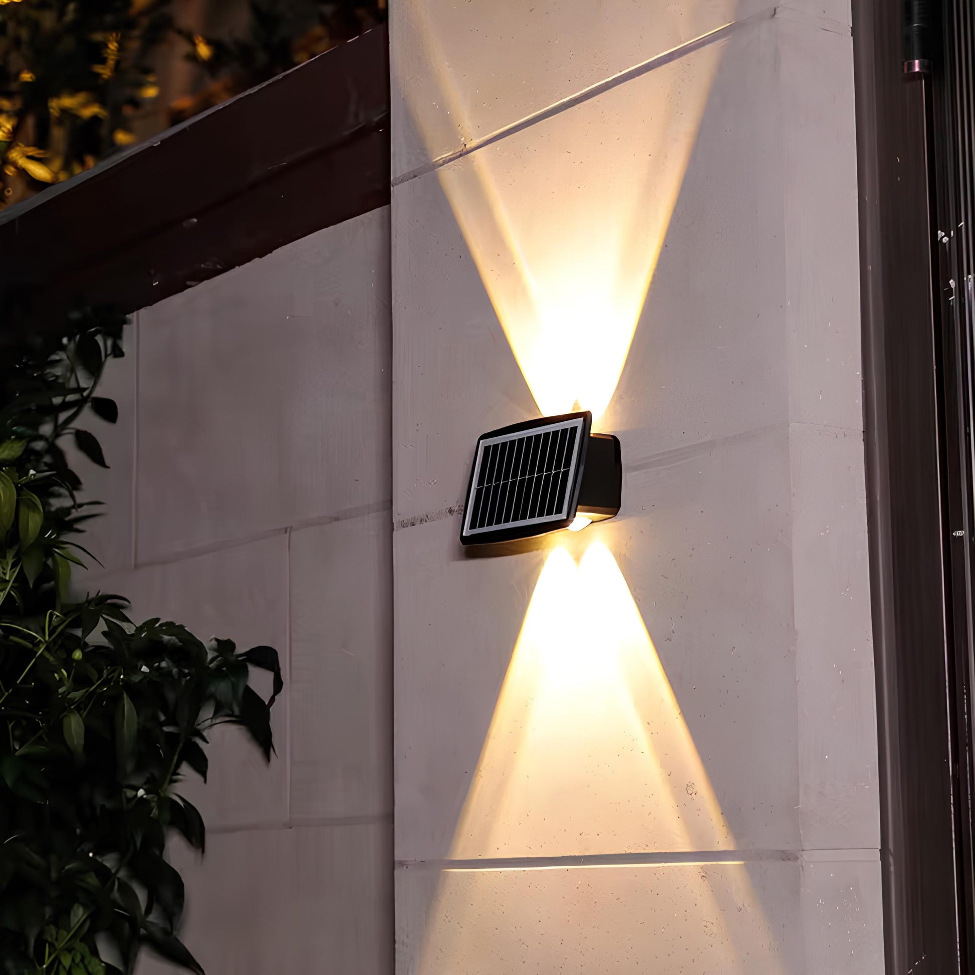 Outdoor Solar LED Wall Light Up and Down Waterproof Garden Lamp