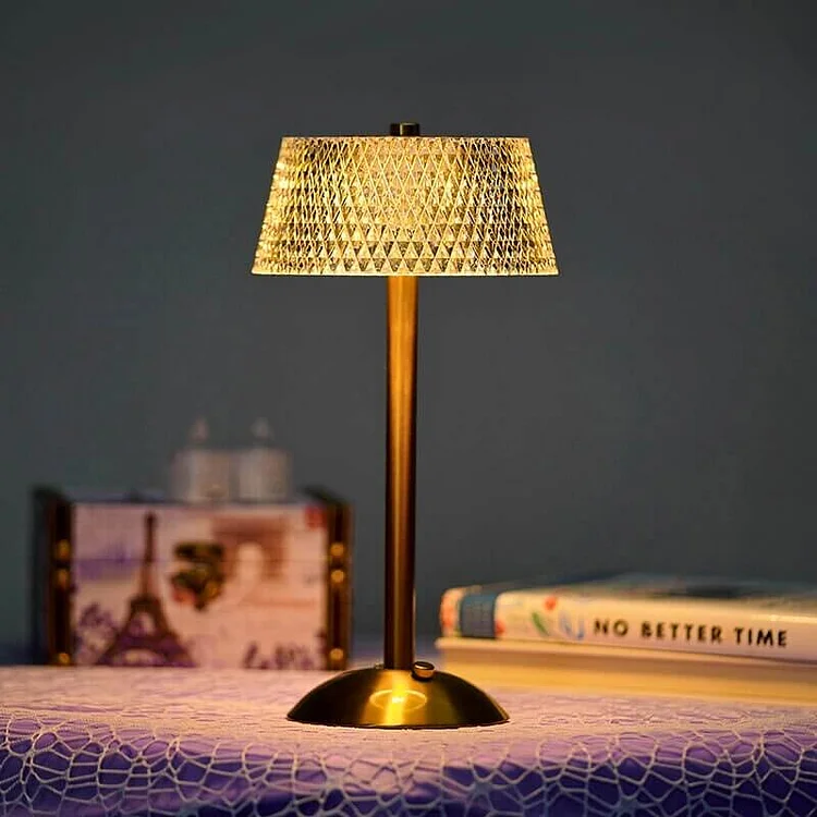 Modern Crystal Metal Table Lamp