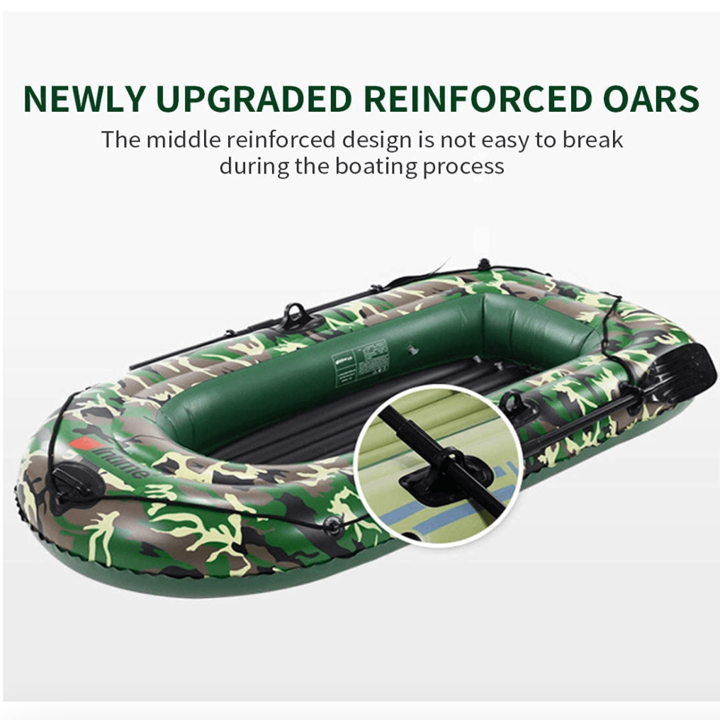 The Inflatable Boat Can Be Folded For Carrying