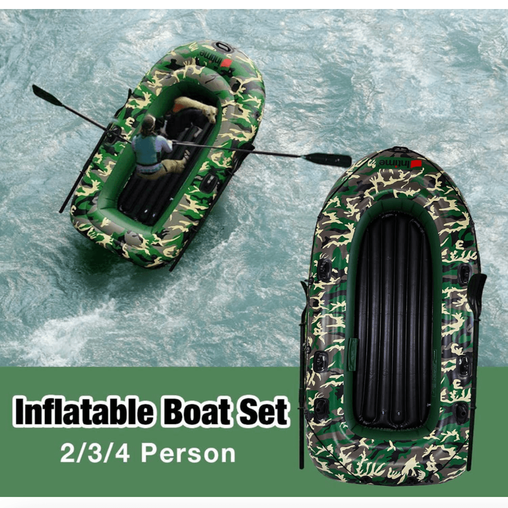 The Inflatable Boat Can Be Folded For Carrying