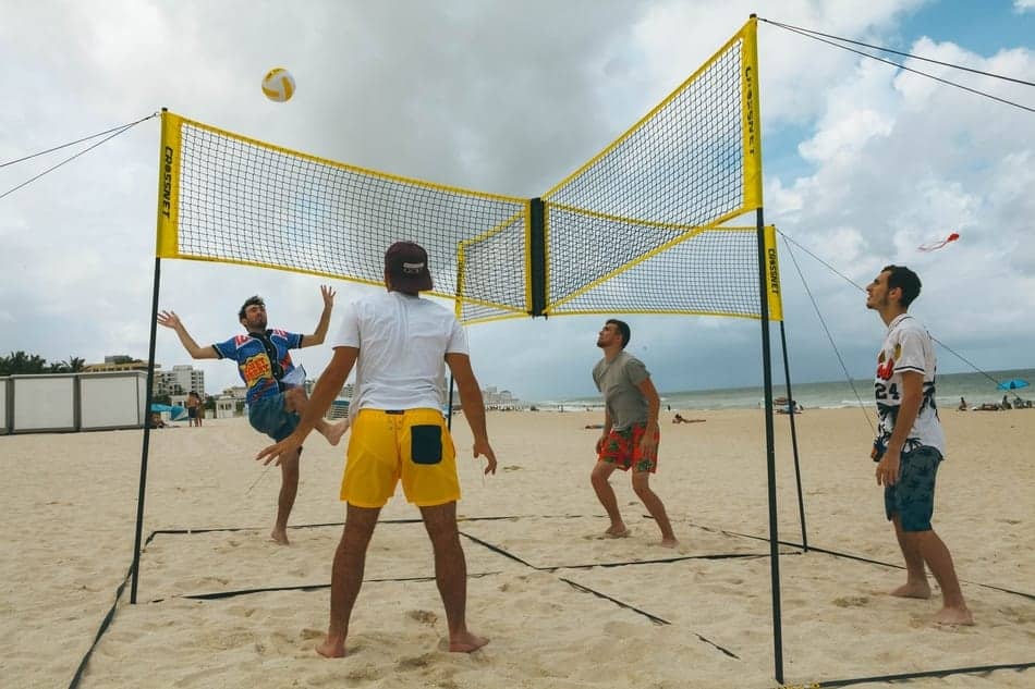 Cross Volleyball Net, Pe Four Sides Standard Volleyball Net