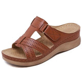 Summer Orthopedic Wedge Sandals Open Toe Non-Slip