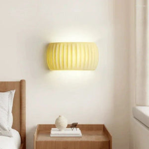 Modern Art Deco Resin Ribbed Wall Sconce HL225