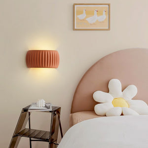 Modern Art Deco Resin Ribbed Wall Sconce HL225
